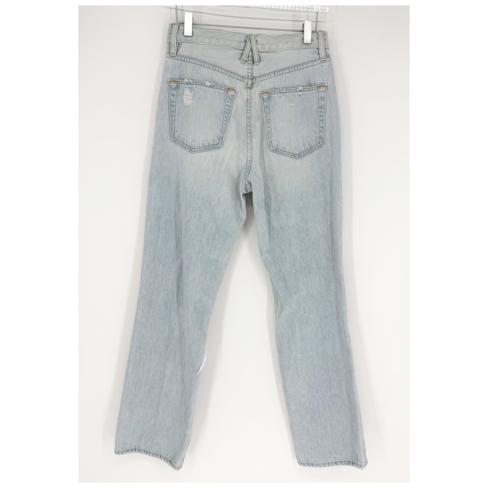 SLVRLAKE London Ankle Straight Leg Distressed Jeans 26 Blue‎ - Picture 3 of 8